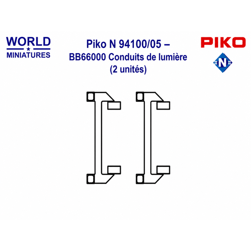 Piko N 94100/05 – BB66000 Conduits de lumière (2 unités)