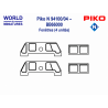 Piko N 94100/04 – BB66000 Fenêtres (4 unités)