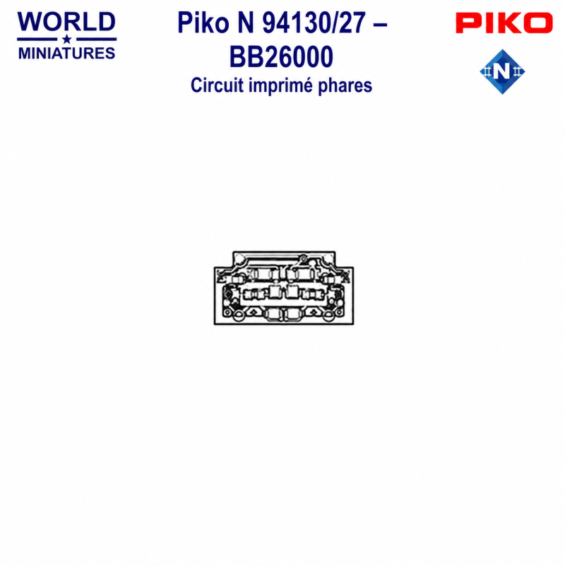 Piko N 94130/27 – BB26000 Circuit imprimé phares