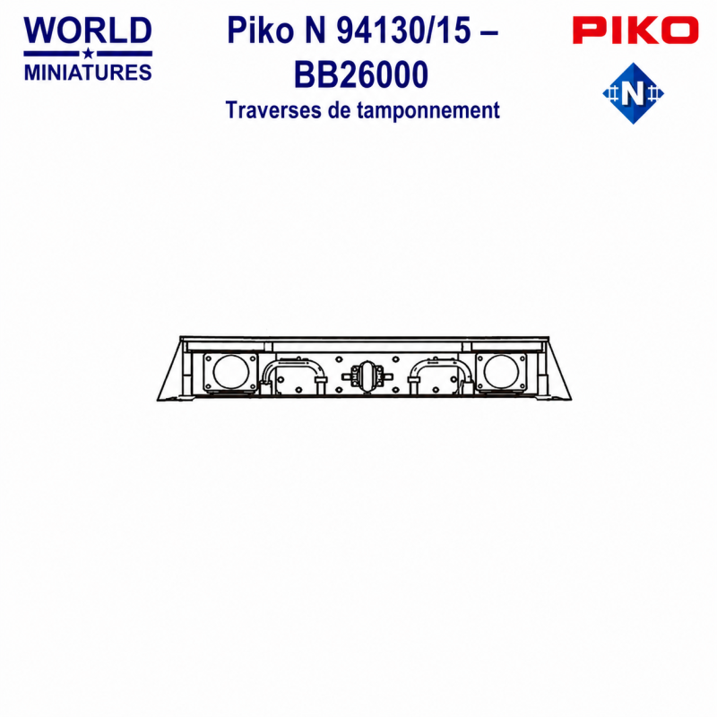 Piko N 94130/15 – BB26000 Traverses de tamponnement