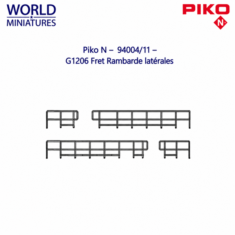 Piko N - 94004/11 - G1206 Fret Rambarde latérales