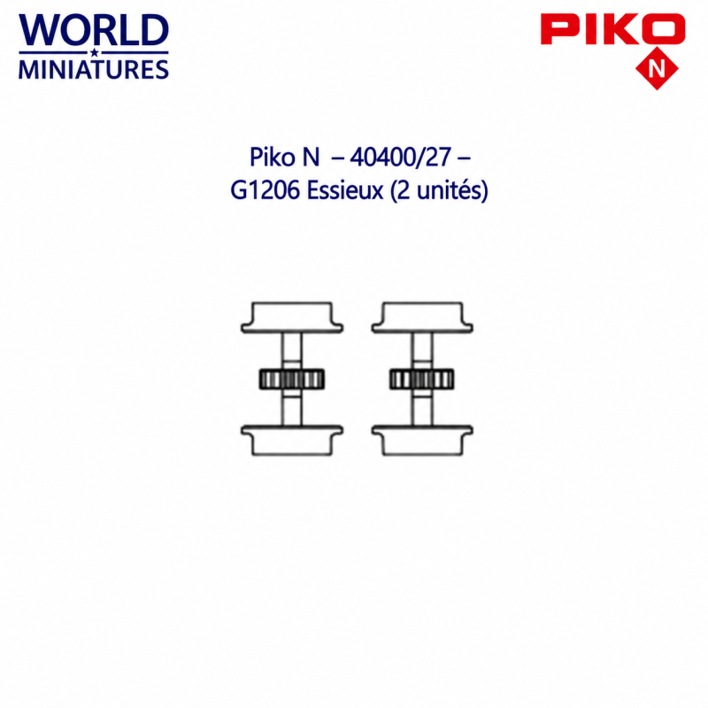 Piko N - 40400/27 - G1206 Essieux (2 unités)