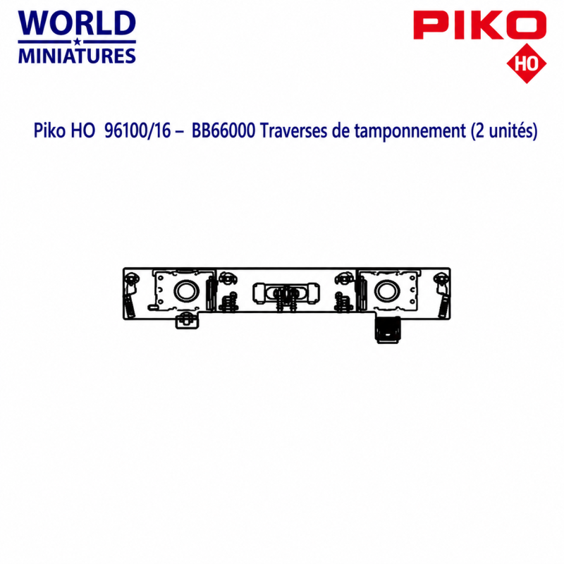 Piko HO 96100/16 – BB66000 Traverses de tamponnement (2 unités)