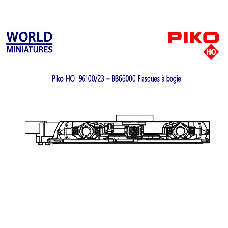 Piko HO 96100/23 – BB66000 Flasques à bogie