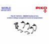 Piko HO 96470/24 – BB60000 Flexibles de frein, crochets d’attelage et poignées de traverse de tamponnement