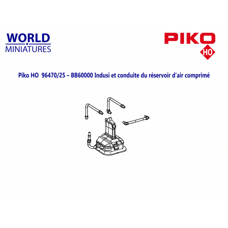 Piko HO 96470/25 – BB60000 Indusi et conduite du réservoir d’air comprimé