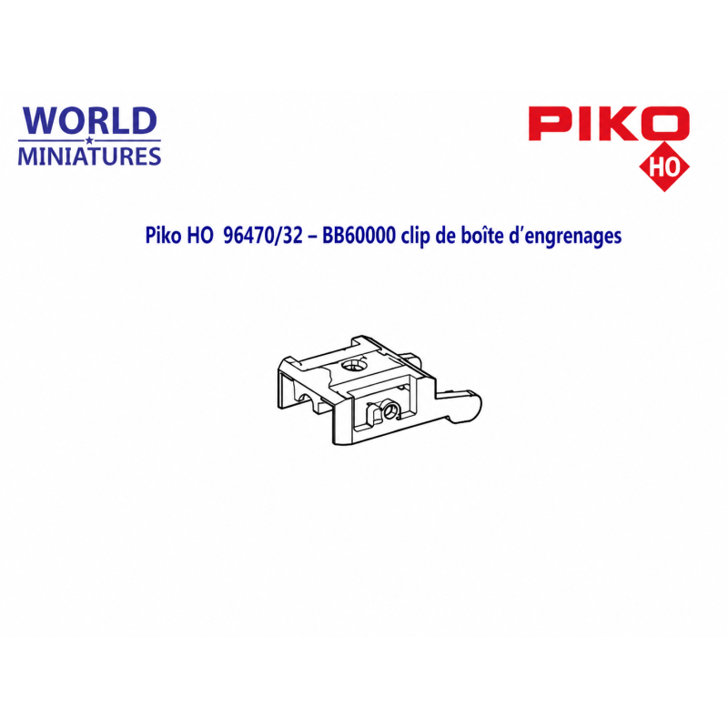 Piko HO 96470/32 – BB60000 clip de boîte d’engrenages