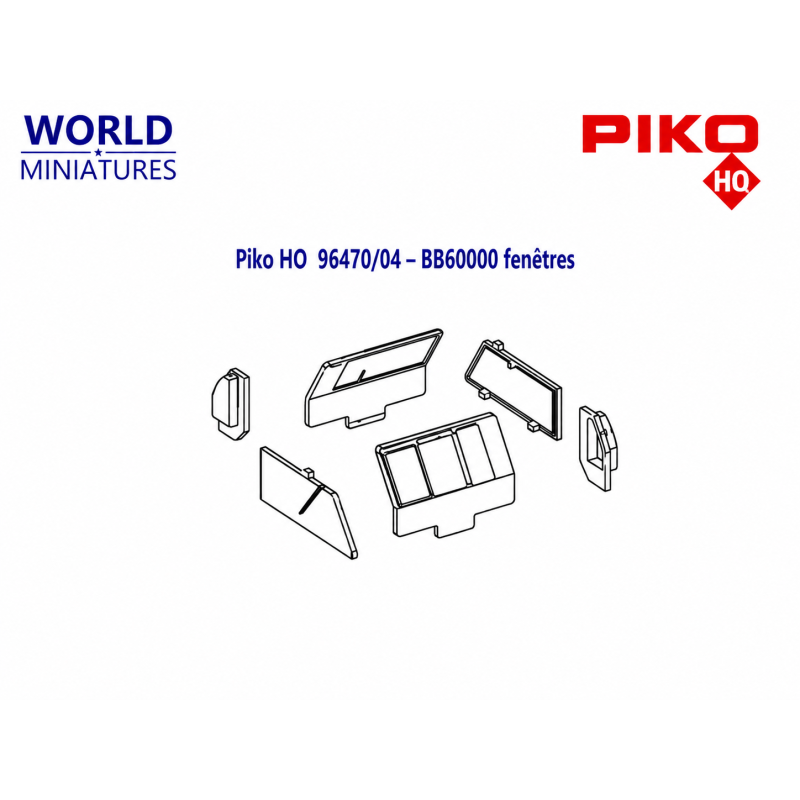 Piko HO 96470/04 – BB60000 fenêtres