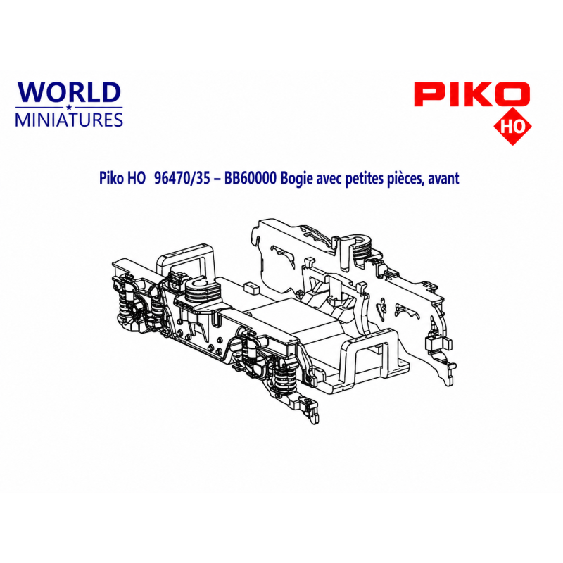 Piko HO 96470/35 – BB60000 Bogie avec petites pièces, avant