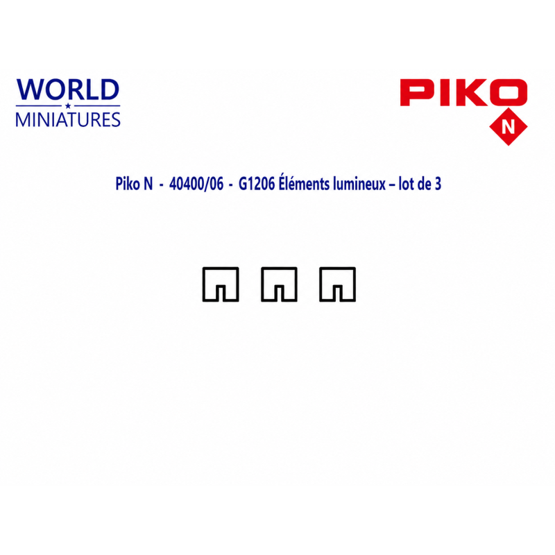 Piko N - 40400/06 - G1206 Éléments lumineux – lot de 3