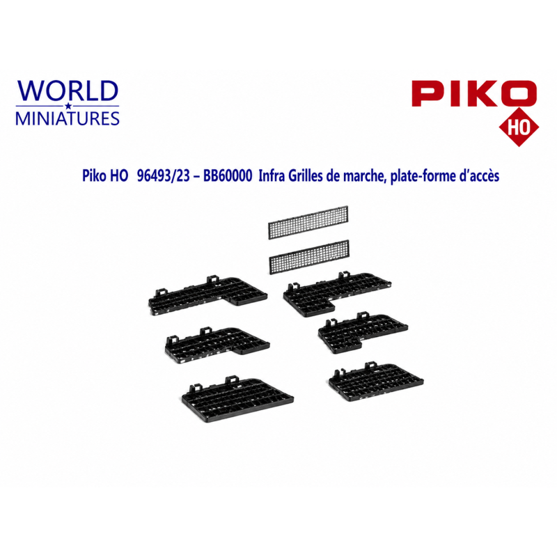 Piko HO 96493/23 – BB60000  Infra Grilles de marche, plate-forme d’accès