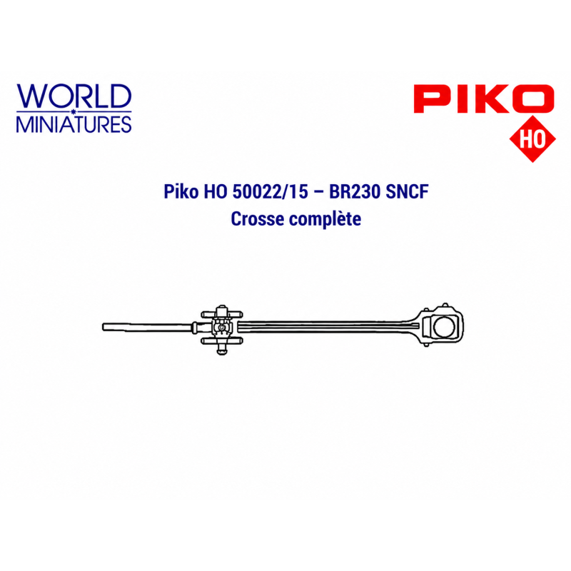Piko HO 50022/15 – BR230 SNCF Crosse complète
