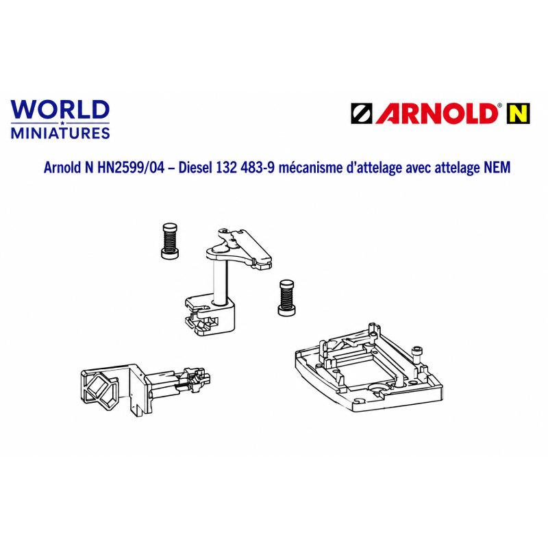 Arnold N	HN2599/04	Diesel 132 483-9 mécanisme d’attelage avec attelage NEM