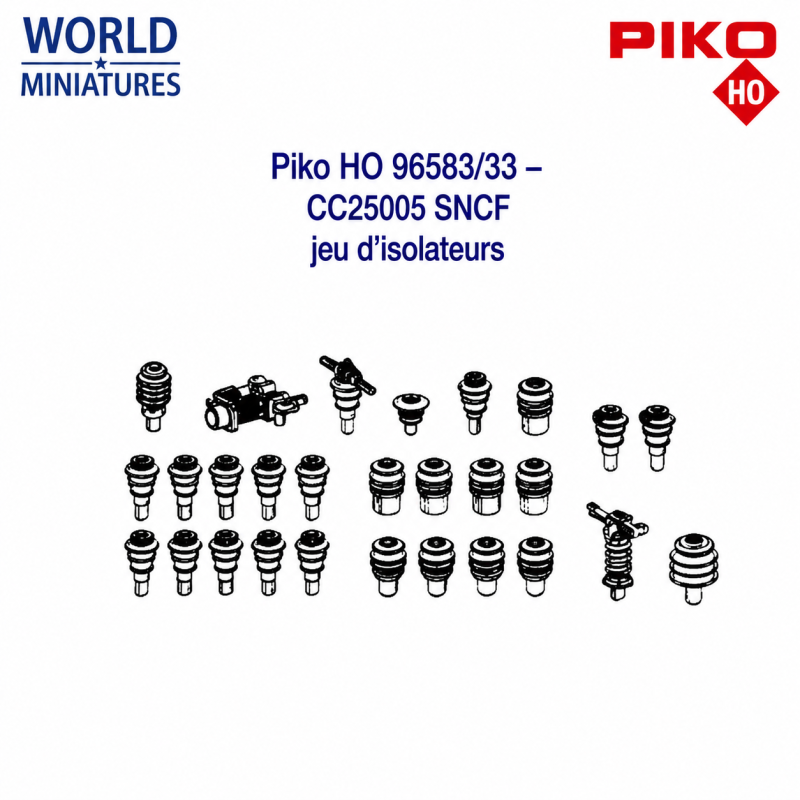 Piko HO 96583/33 – CC25005 SNCF  jeu d'isolateurs