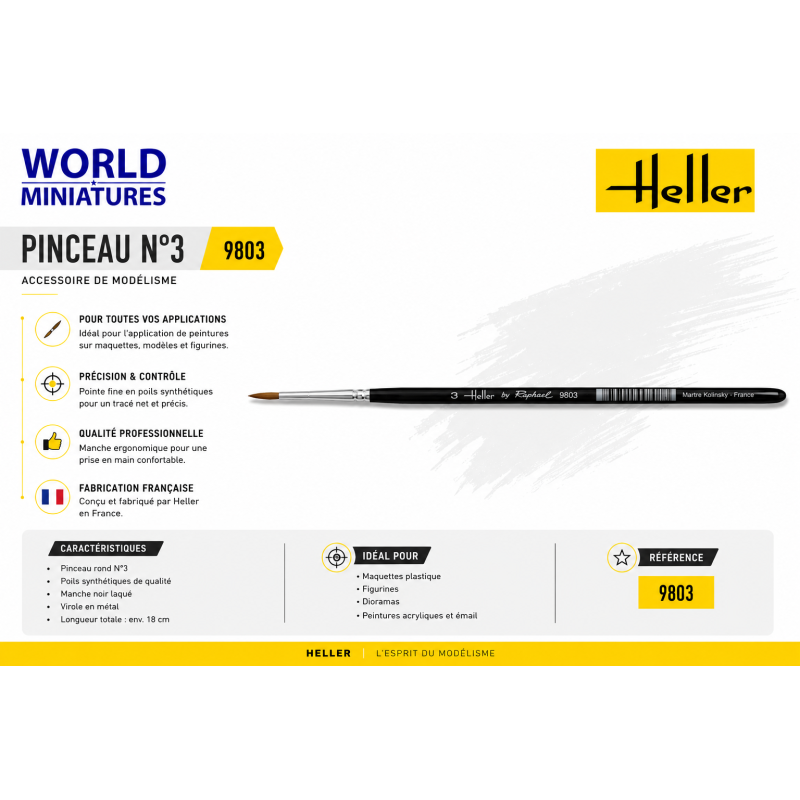 Heller 9803 – Pinceau N°3