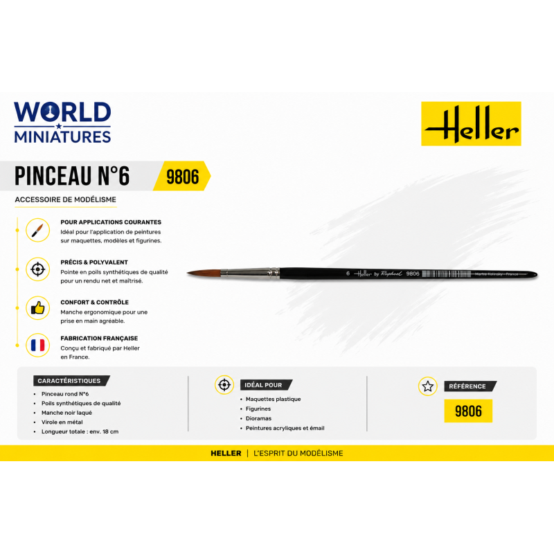 Heller 9806 – Pinceau N°6