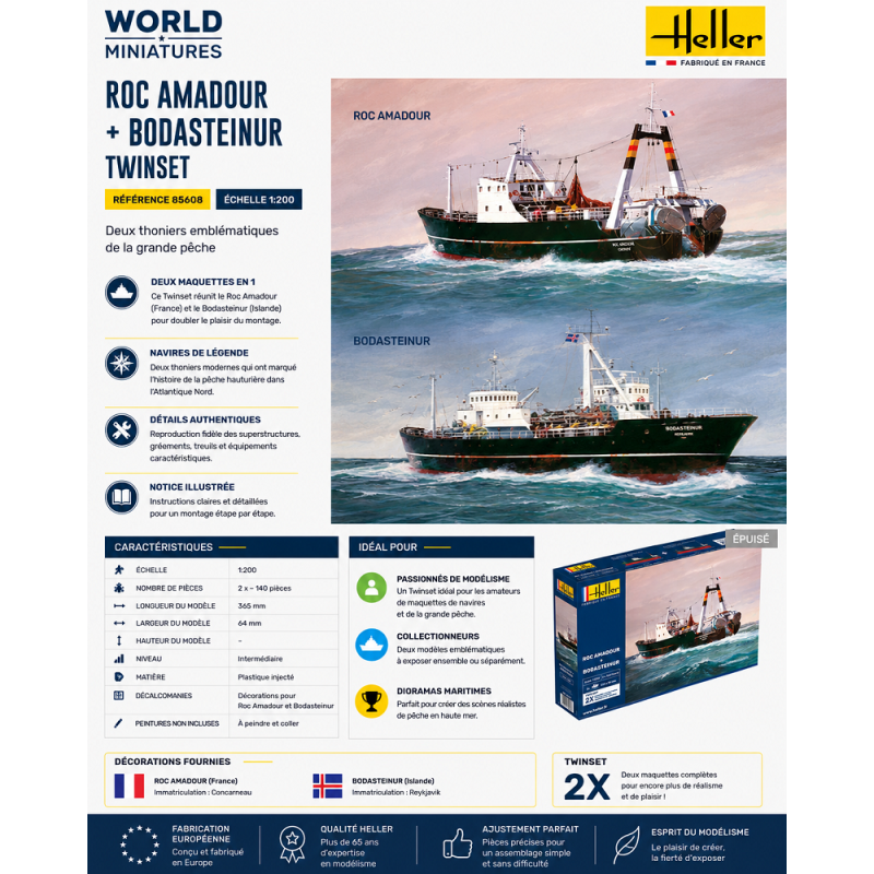 Heller	85608	 Roc Amadour + Bodasteinur Twinset 1:200