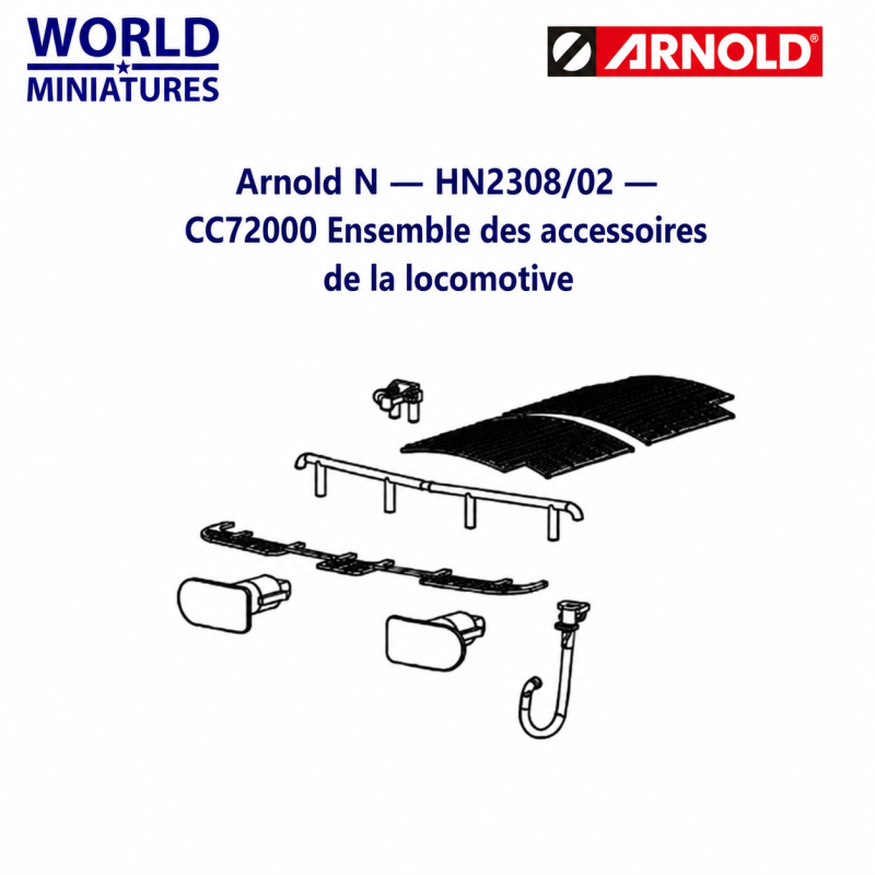 Arnold N	HN2308/02	CC72000 Ensemble des accessoires de la locomotive