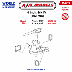 AJM Models D009 – 4" Mk IV...