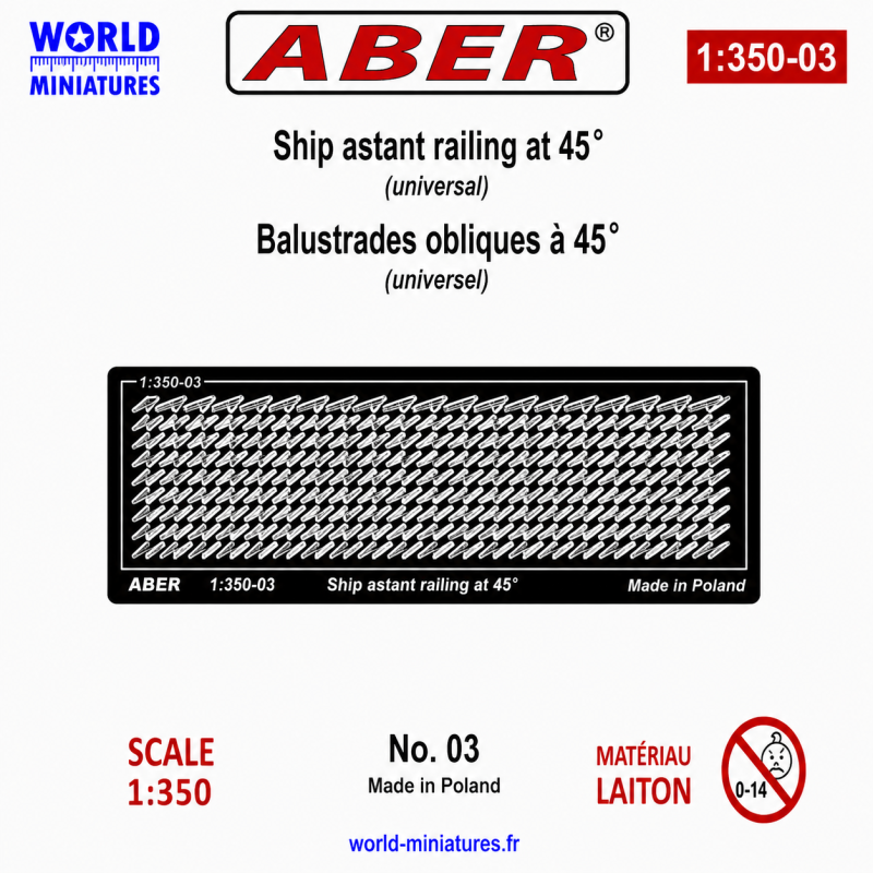 Aber S 1:350-03 – Balustrades obliques à 45°