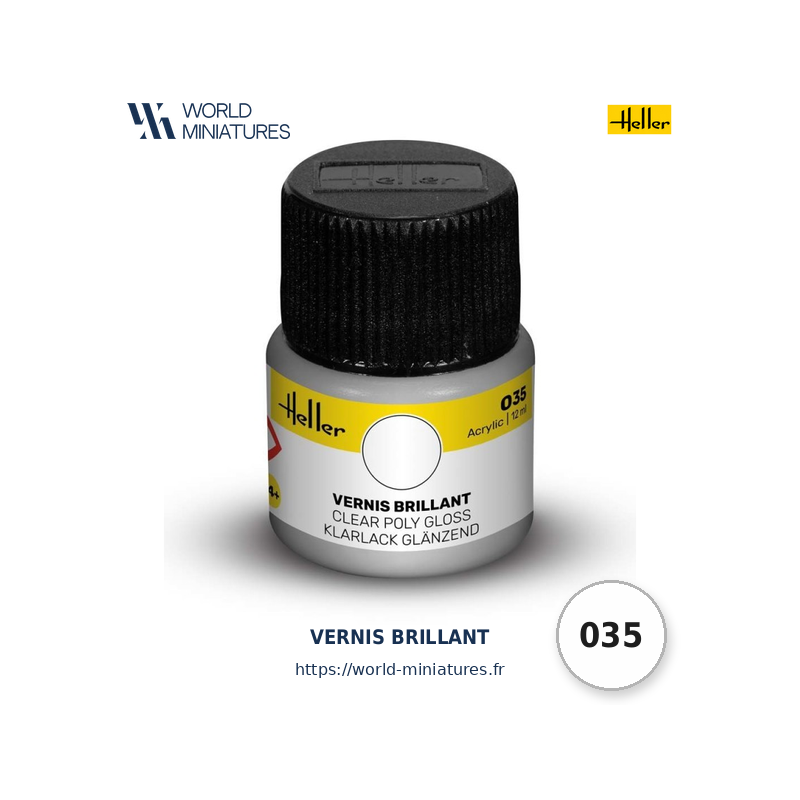 Heller 035 – Peinture Acrylique Vernis Brillant 12ml