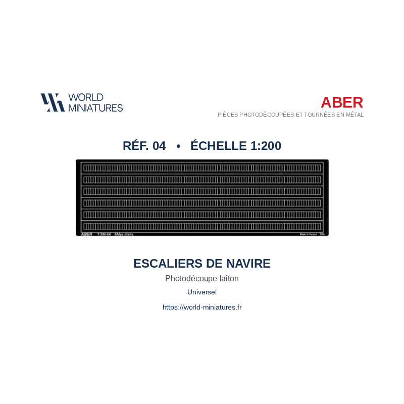 Aber S 1:200-04 – Escaliers de navire