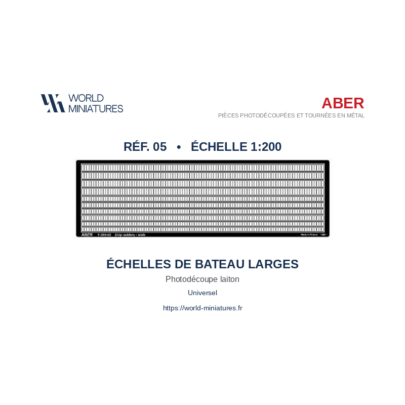 Aber S 1:200-05 – Échelles de bateau larges