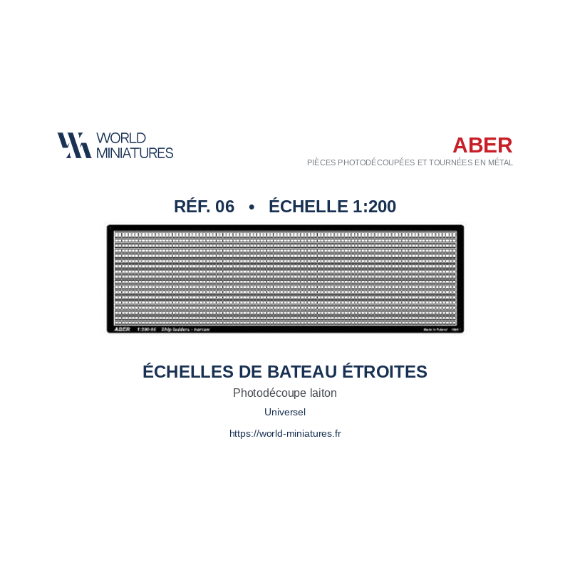 Aber S 1:200-06 – Échelles de bateau étroites
