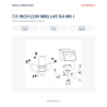 AJM Models D037 – Canon 7,5 pouces (190 mm) L45 SA Mk I – 1/700