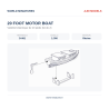 AJM Models D081 – Bateau à moteur de 20 pieds – 1/350