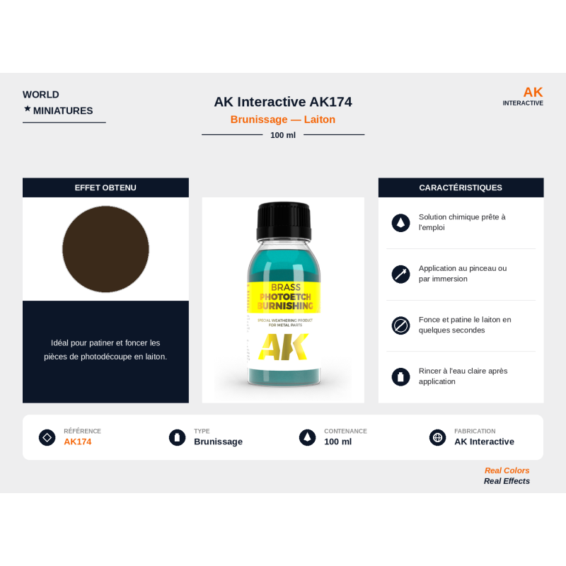 AK Interactive AK174 – Brunissage Laiton – 100 ml