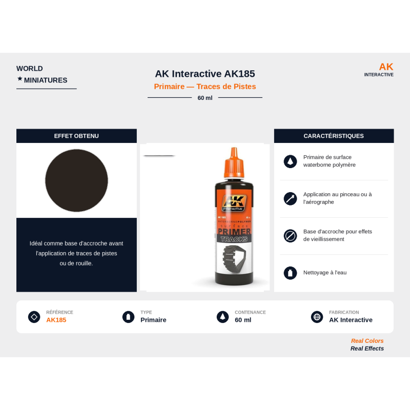 AK Interactive AK185 – Primer Traces de Pistes – 60 ml