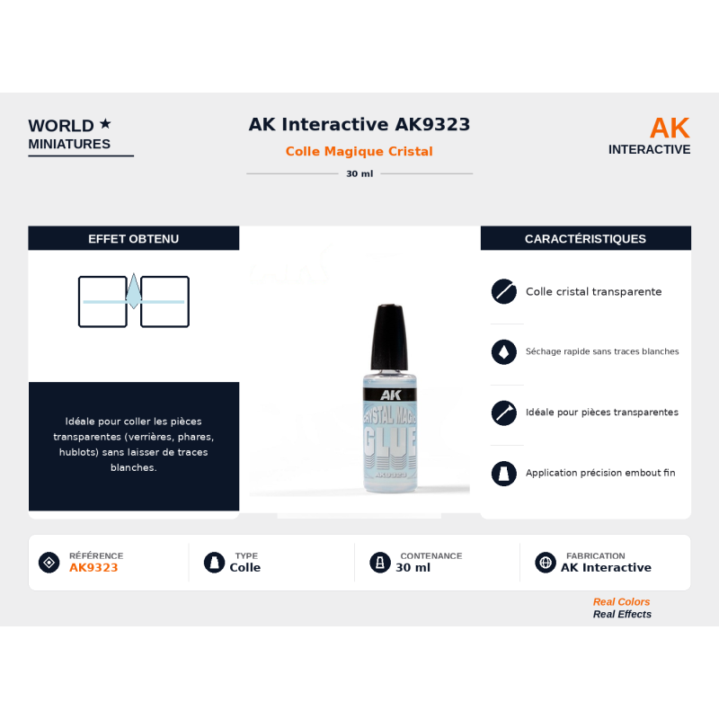 AK Interactive AK9323 – Colle Magique Cristal – 30 ml
