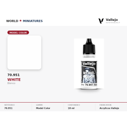 Vallejo 70.951 Blanc 18 ml...