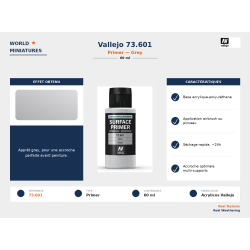 Vallejo 73.601 Apprêt Gris...