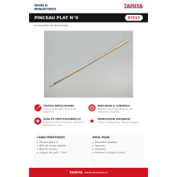 Tamiya 87015 – Pinceau Plat...