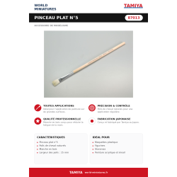 Tamiya 87013 – Pinceau Plat...