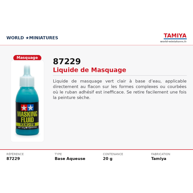 Tamiya 87229 – Liquide de Masquage