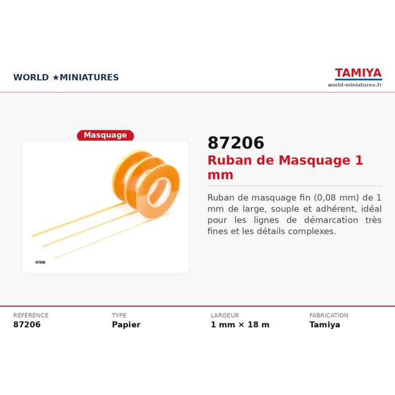 Tamiya 87206 – Masking Tape 1 mm
