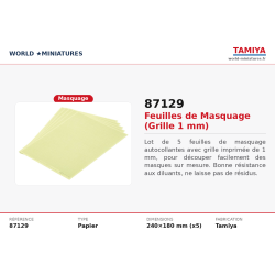 Tamiya 87129 – Feuilles de...