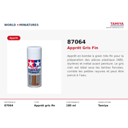 Tamiya 87064 – Apprêt gris...
