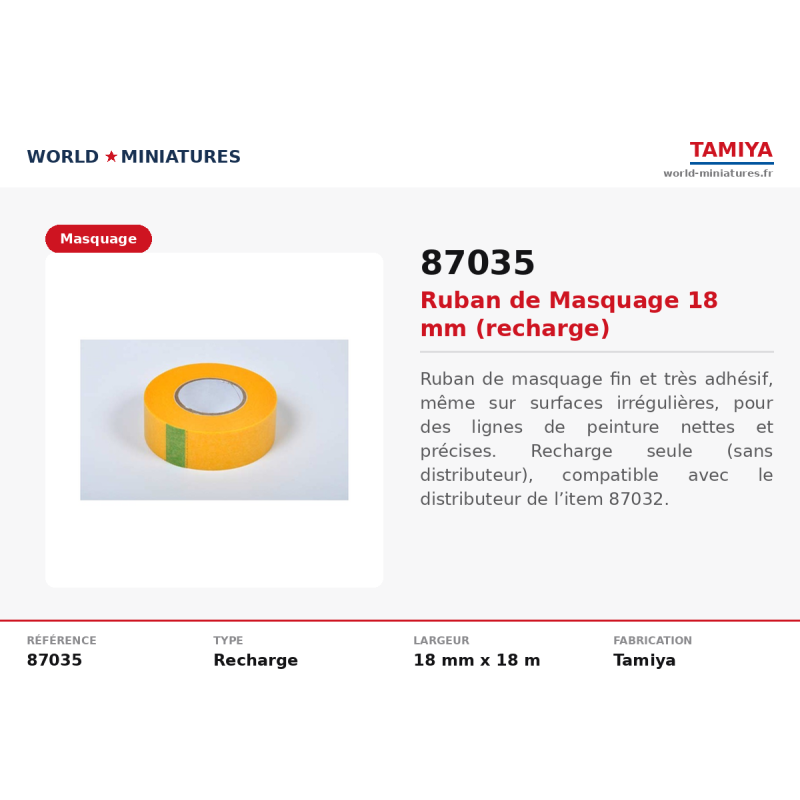Tamiya 87035 – Masking Tape 18 mm