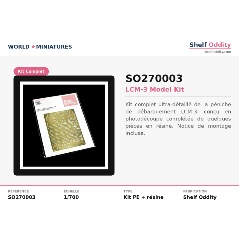 Shelf Oddity SO270003 – LCM3 Model Kit (1:700)