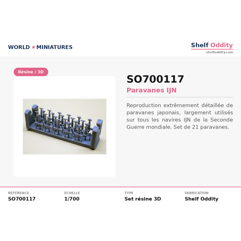 Shelf Oddity SO700117 – Paravanes IJN (1:700)