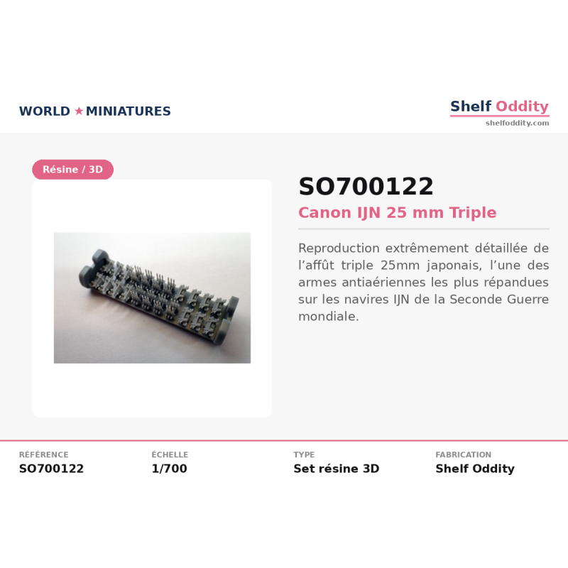 Shelf Oddity SO700122 – Canon IJN 25 mm Triple (1:700)