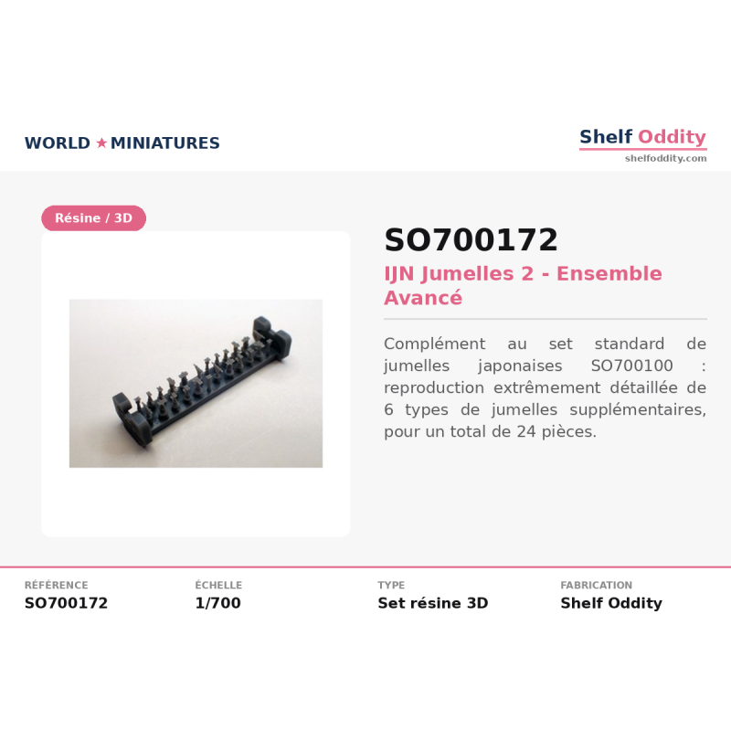 Shelf Oddity SO700172 – IJN Jumelles 2 Ensemble Avancé (1:700)