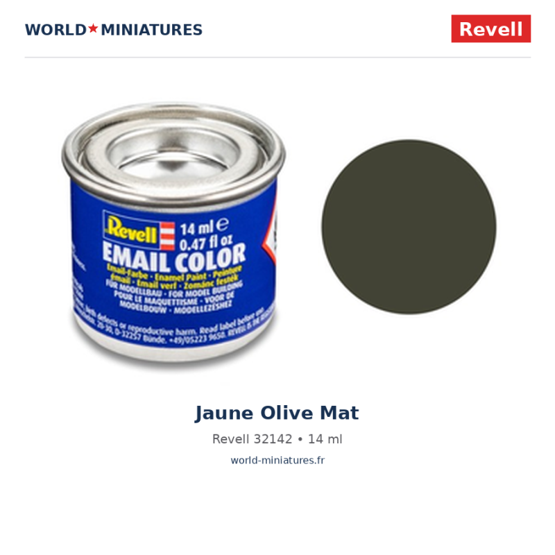 Revell 32142 Email Color Jaune Olive Mat 14ml