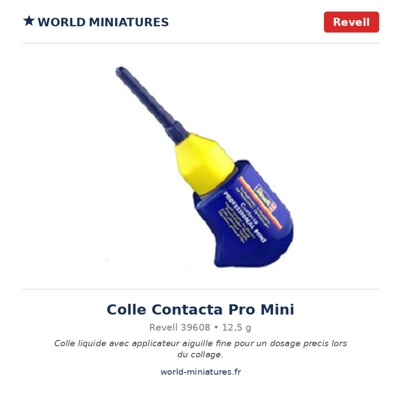 Revell 39608 Colle Contacta Pro Tube avec Aiguille 12,5 gr