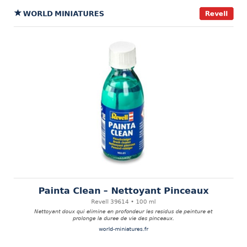 Revell 39614 – Nettoyant pour Pinceaux 100 ml