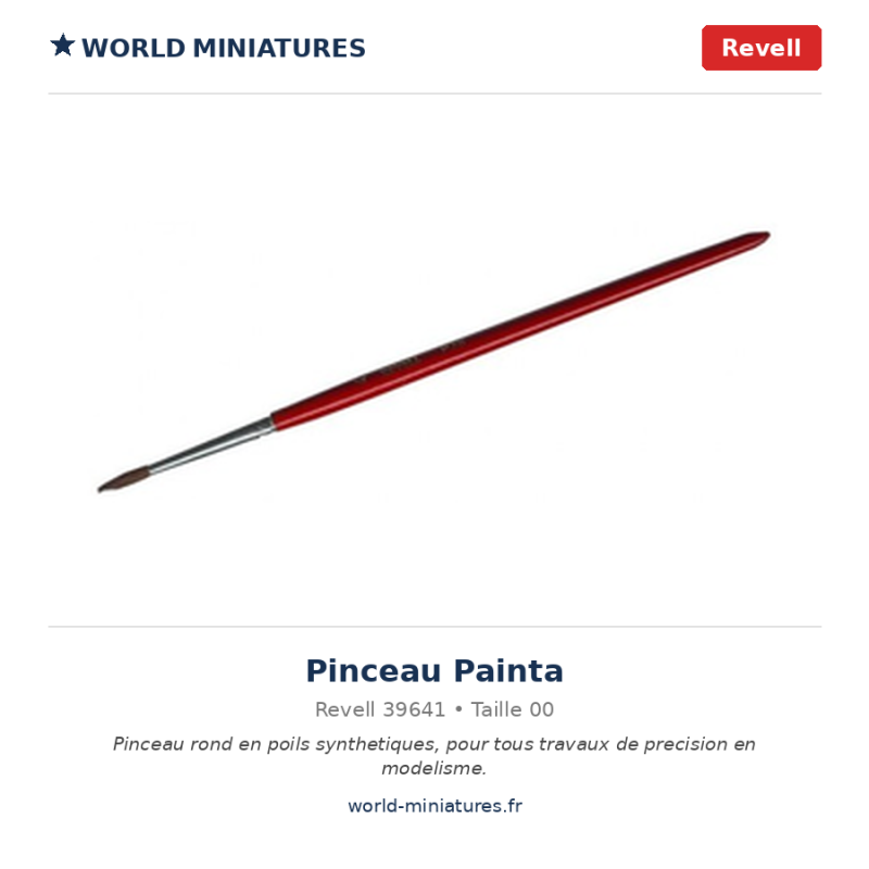 Revell 39641 – Pinceau Taille 00
